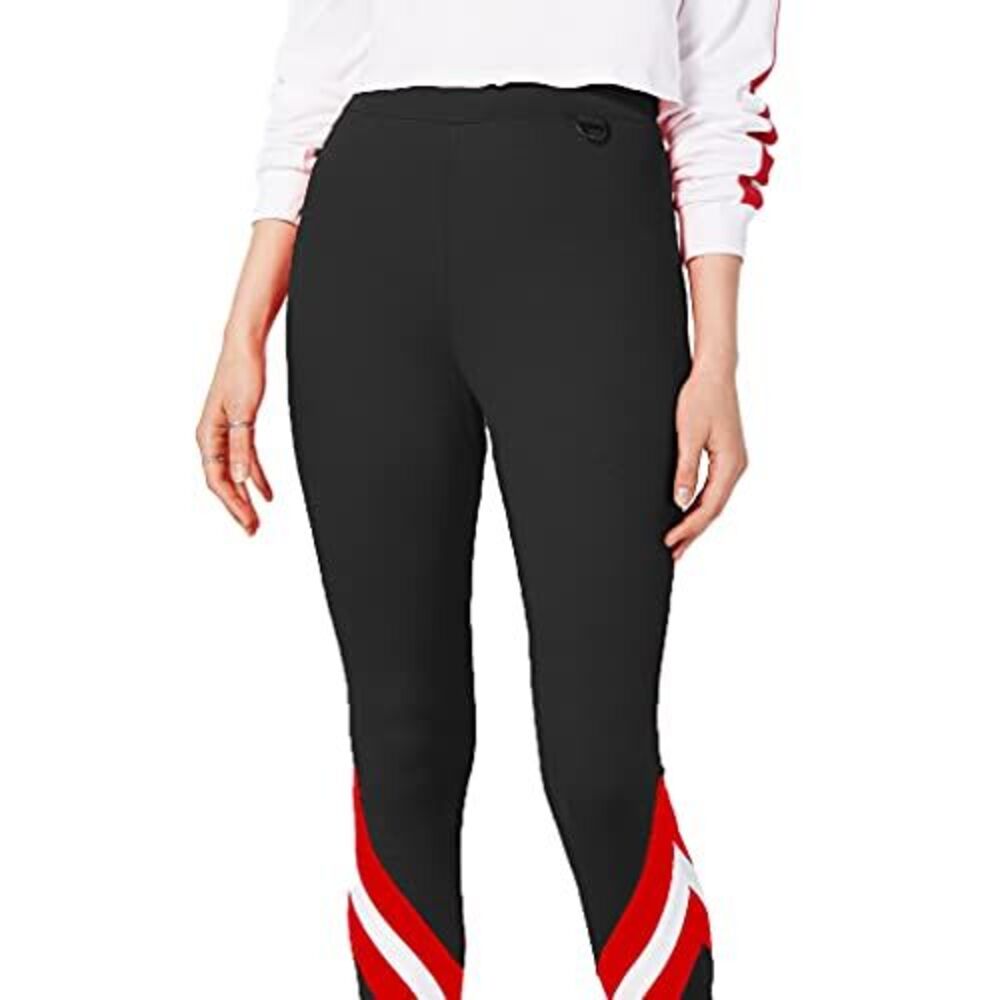 Project 28 Nyc Striped Hardware Detail Leggings